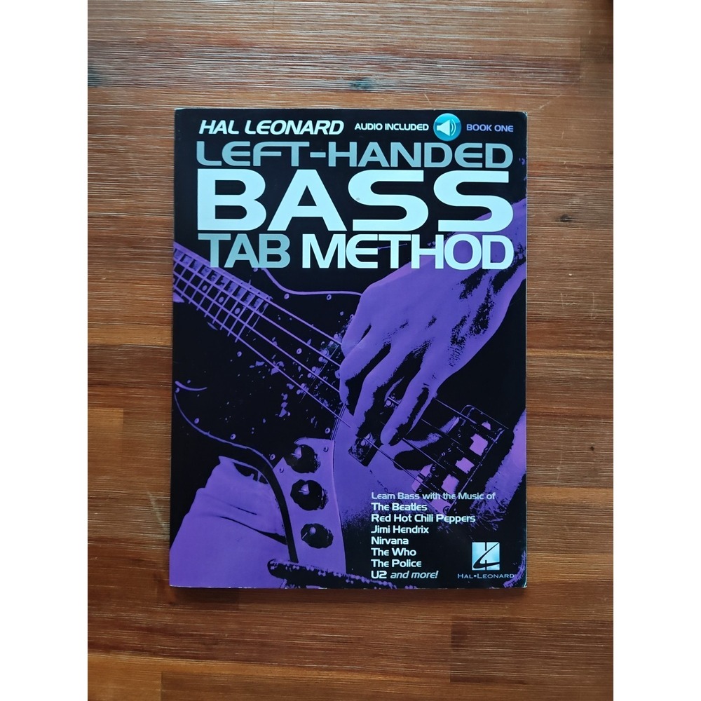 Hal Leonard‎ Left-Handed Bass Tab Method Book 1 Guitar Tablature 9781495045233